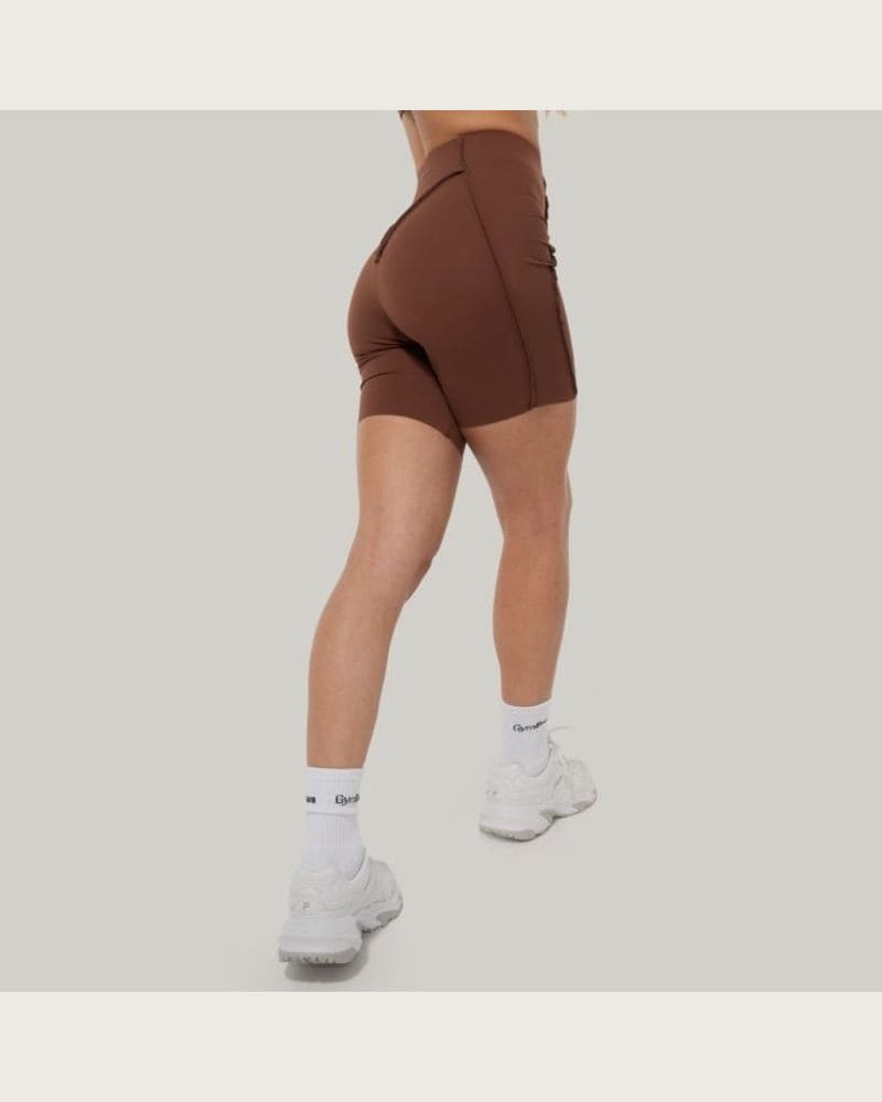 GymBeam Dámske šortky Cosmo Brown- GymBeam S