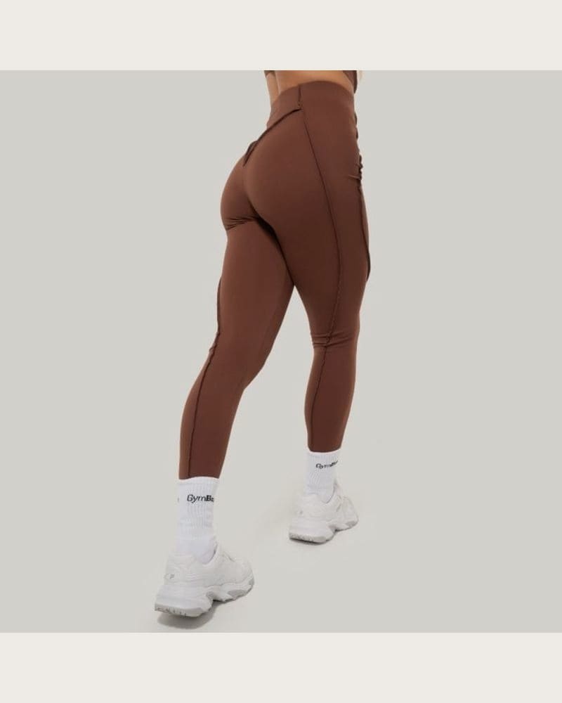 GymBeam Dámske legíny Cosmo Brown- GymBeam XS