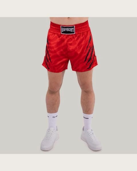 GymBeam Muay-Thai Šortky Grind Red S