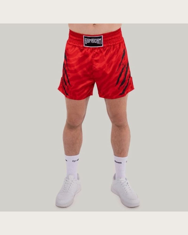 GymBeam Muay-Thai Šortky Grind Red S