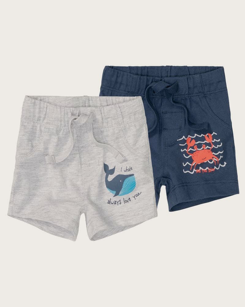 LUPILU® Detské šortky (navy modrá/modrá, 62/68)