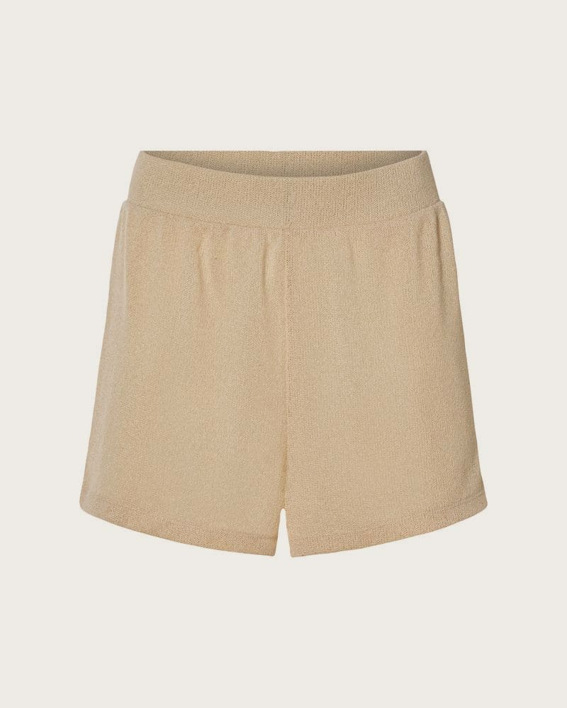 ESMARA® Dámske šortky s elastickým pásom (béžová, XS (32/34))