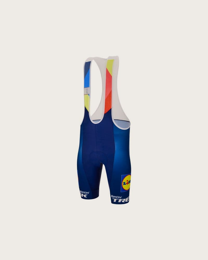 SANTINI Tím Lidl-Trek 2024, pánske cyklistické kraťasy s trakami (XL)