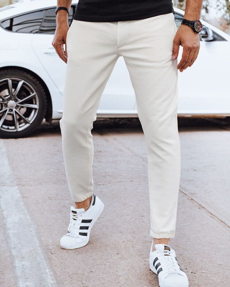 Elegantné ecru joggery
