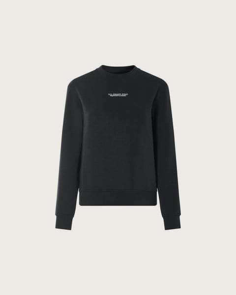 ESMARA® x U.S. Grand Polo dámsky sveter / mikina s kapucňou (čierna, L (44/46))