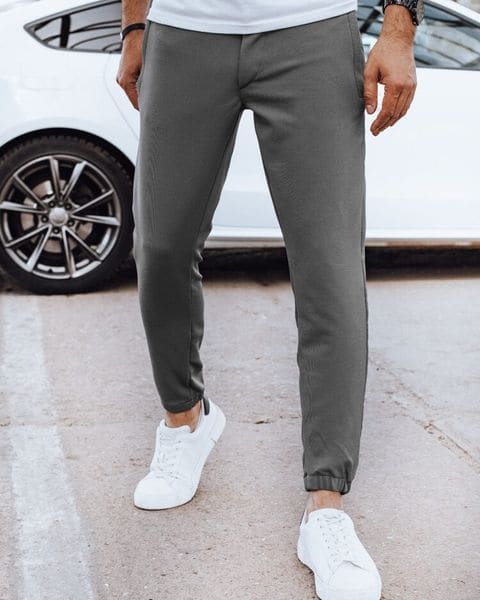 Elegantné šedé joggery