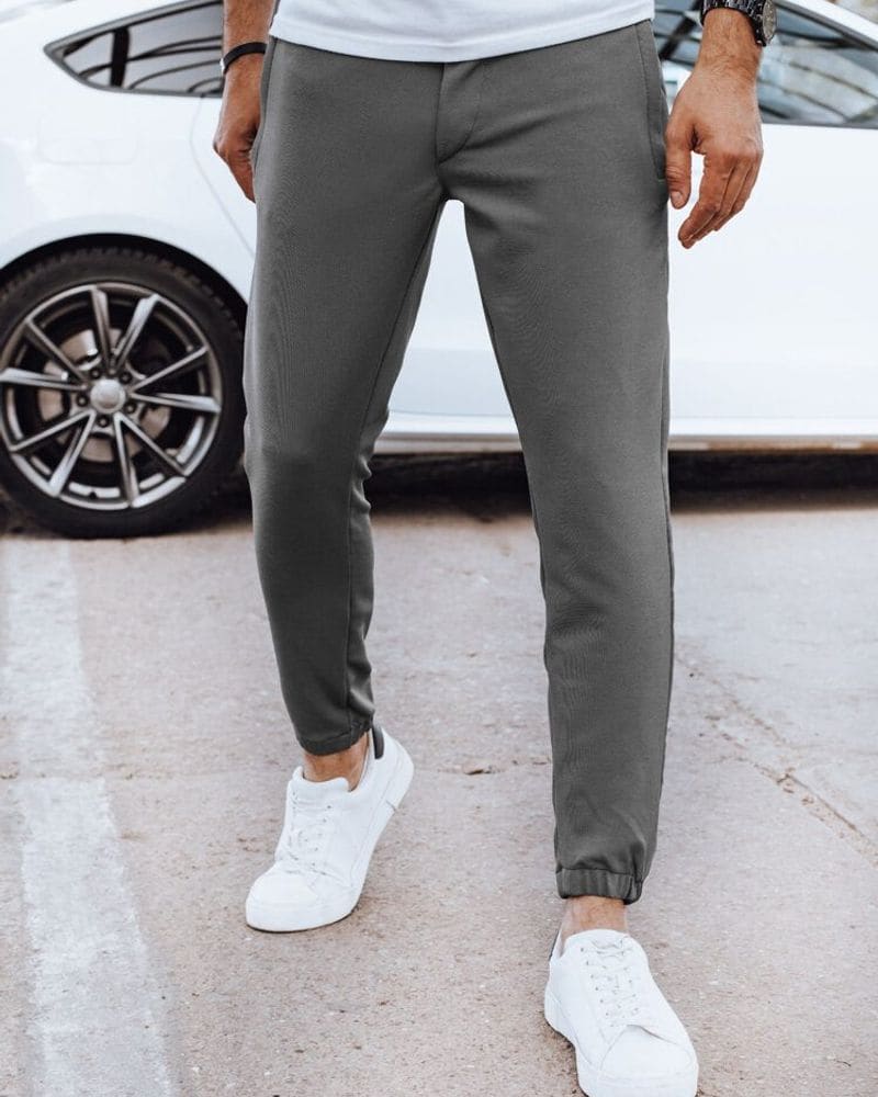 Elegantné šedé joggery