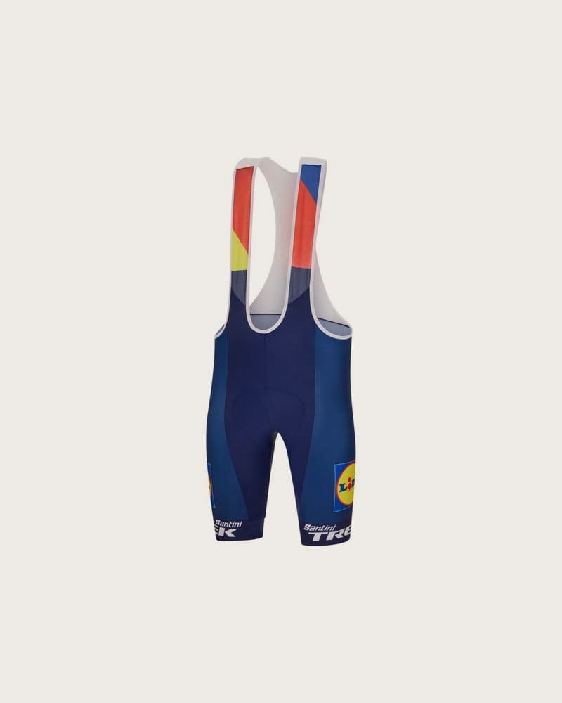 SANTINI Tím Lidl-Trek 2025, pánske cyklistické nohavice s trakmi. (XXL)