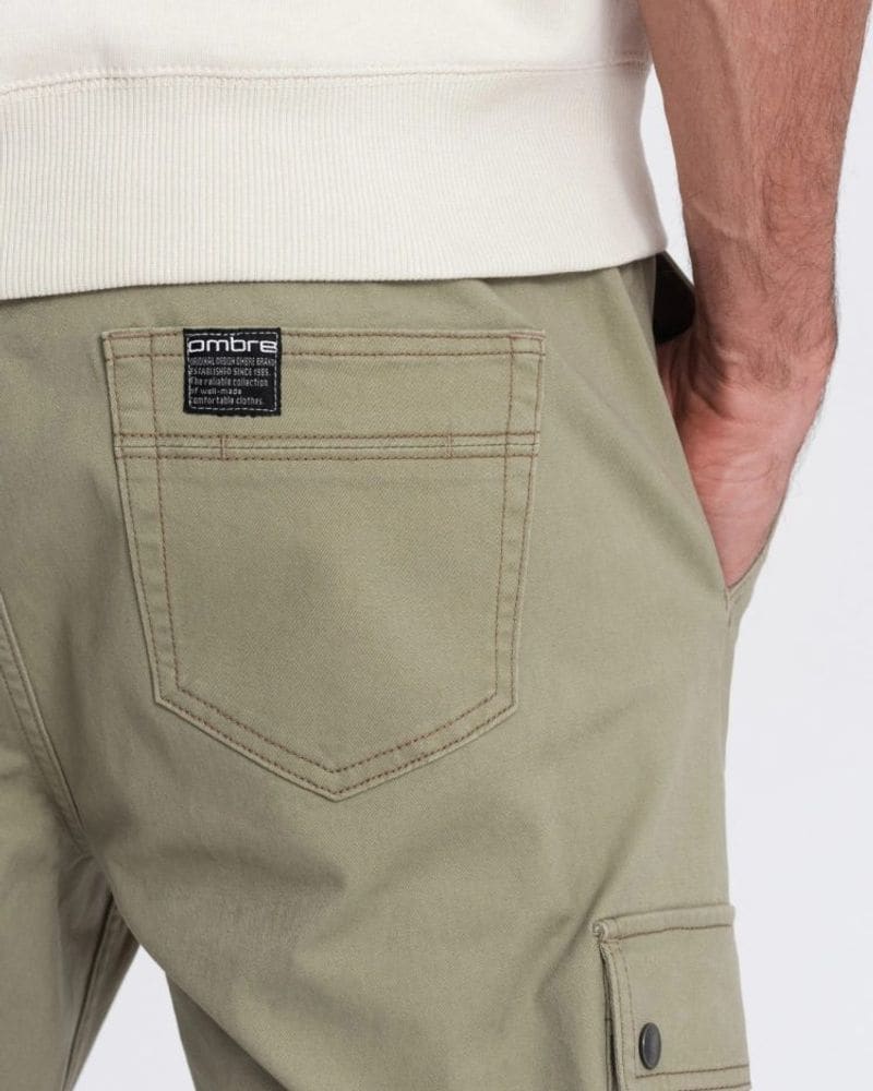 Trendové khaki joggery – fotka 8