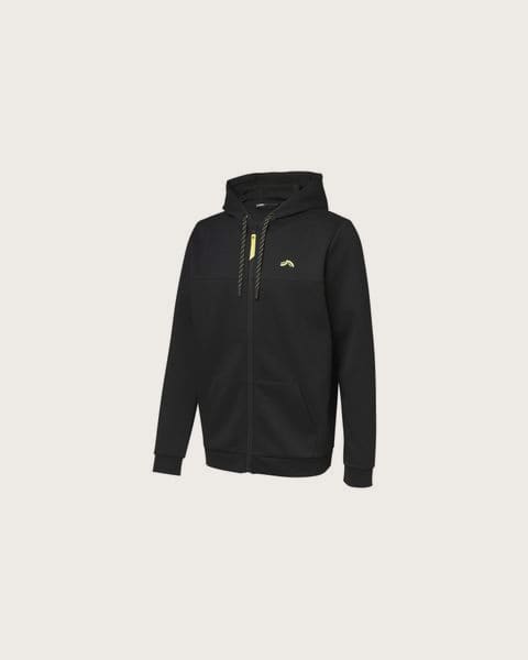 CRIVIT Pánska mikina na zips s klokaním vreckom (čierna, XL (56/58))