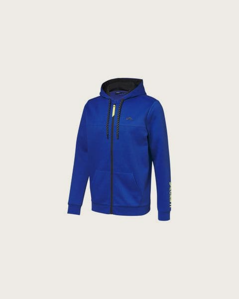 CRIVIT Pánska mikina na zips s klokaním vreckom (modrá, M (48/50))