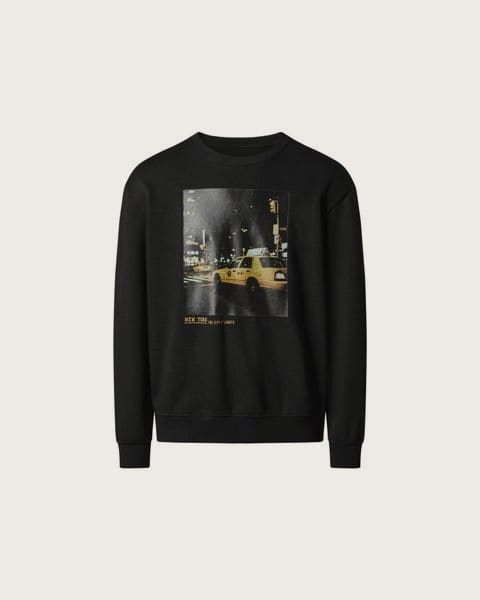 ESMARA MEN Pánsky mikinový pulóver / mikina s kapucňou, ležérny strih. (čierna, XL (56/58))
