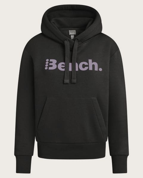 BENCH Dámska mikina s kapucňou/mikina na zips (čierna, XL)