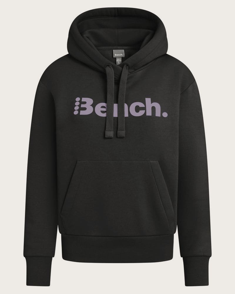 BENCH Dámska mikina s kapucňou/mikina na zips (čierna, XL)