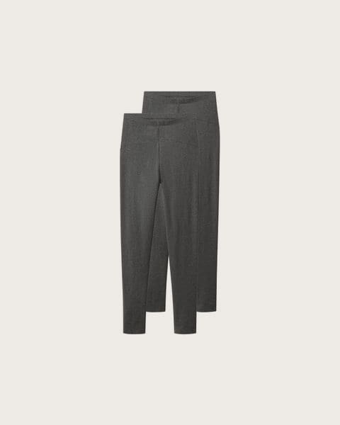 ESMARA® Dámske tehotenské legíny, 2 ks. (sivá, XS(32/34))