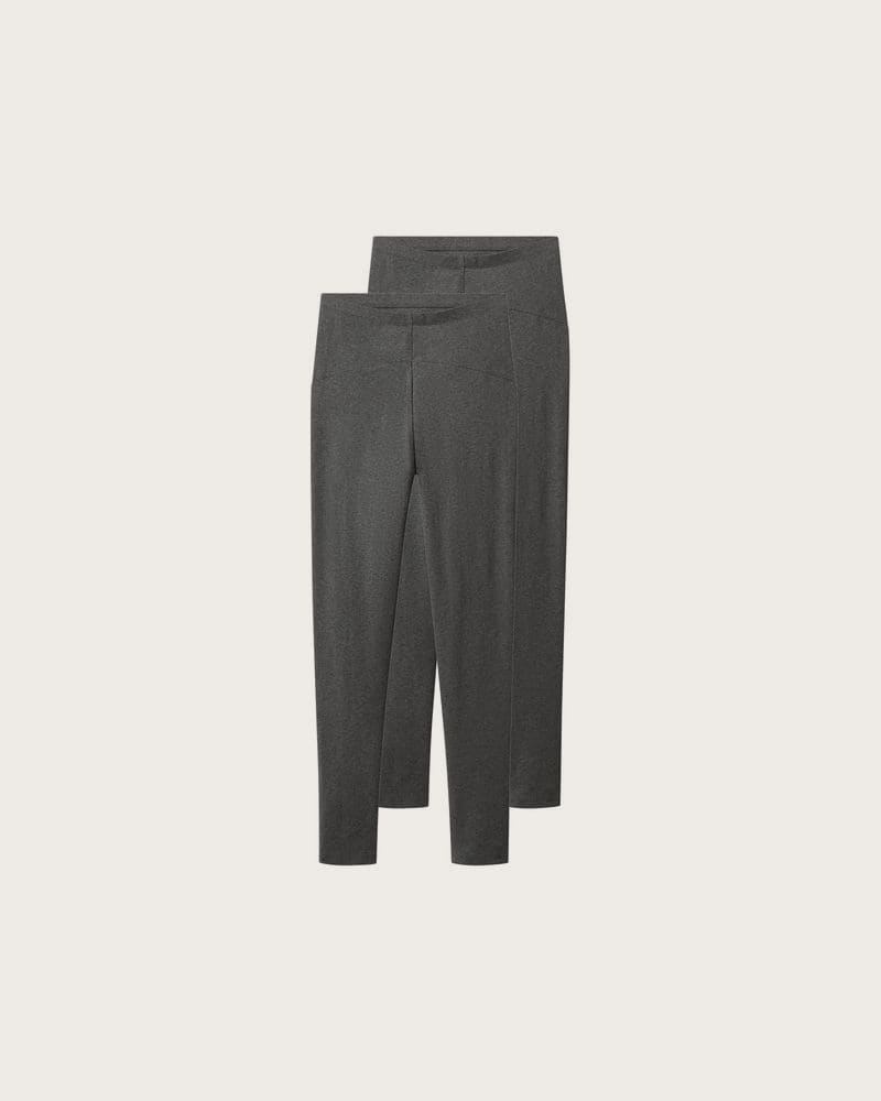 ESMARA® Dámske tehotenské legíny, 2 ks. (sivá, XS(32/34))
