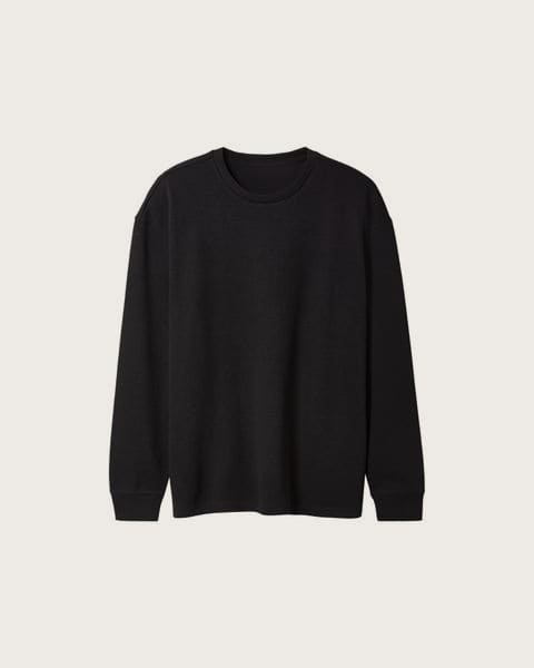 ESMARA MEN Pánska vrúbkovaná mikina (čierna, XL (56/58))