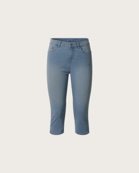 ESMARA® Dámske capri džínsy, Slim Fit. (bledomodrá, 40)