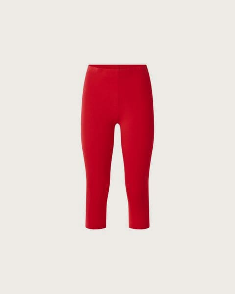 ESMARA® Dámske capri legíny (červená, S (36/38))