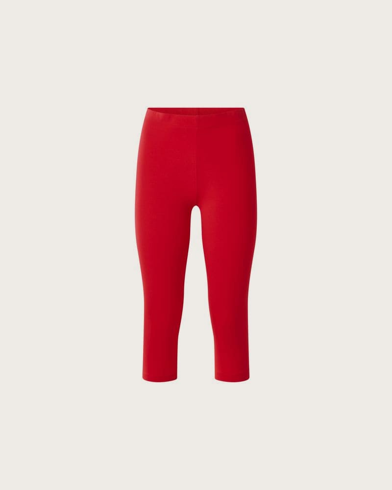 ESMARA® Dámske capri legíny (červená, S (36/38))