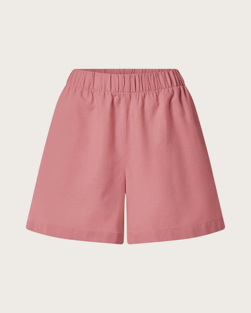 ESMARA® Dámske šortky s ľanom (ružová, S (36/38))