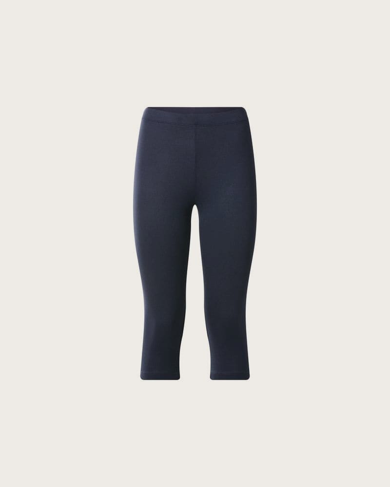 ESMARA® Dámske capri legíny (čierna/navy modrá, L (44/46))