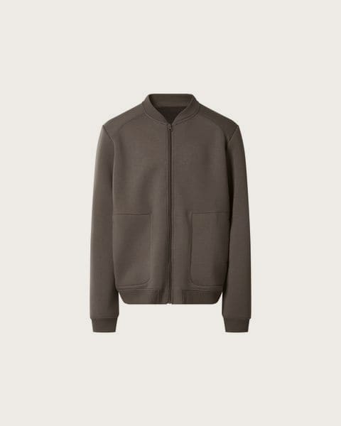 ESMARA MEN Pánska mikina na zips (hnedá, L (52/54))