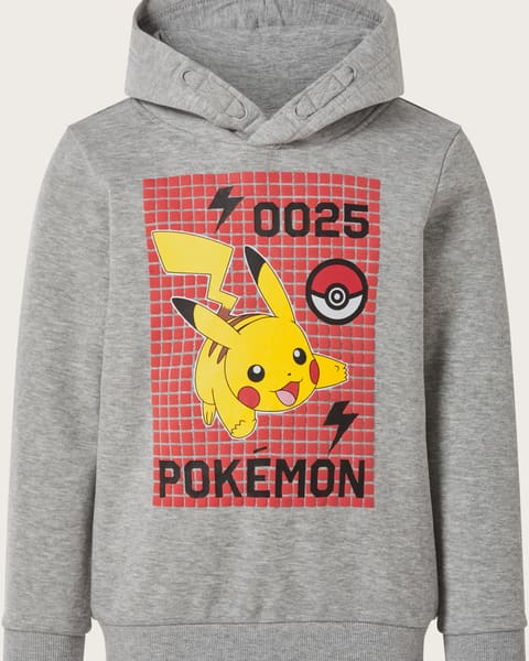 LUPILU® Detská mikina s kapucňou Pokémon (sivá, 110/116)