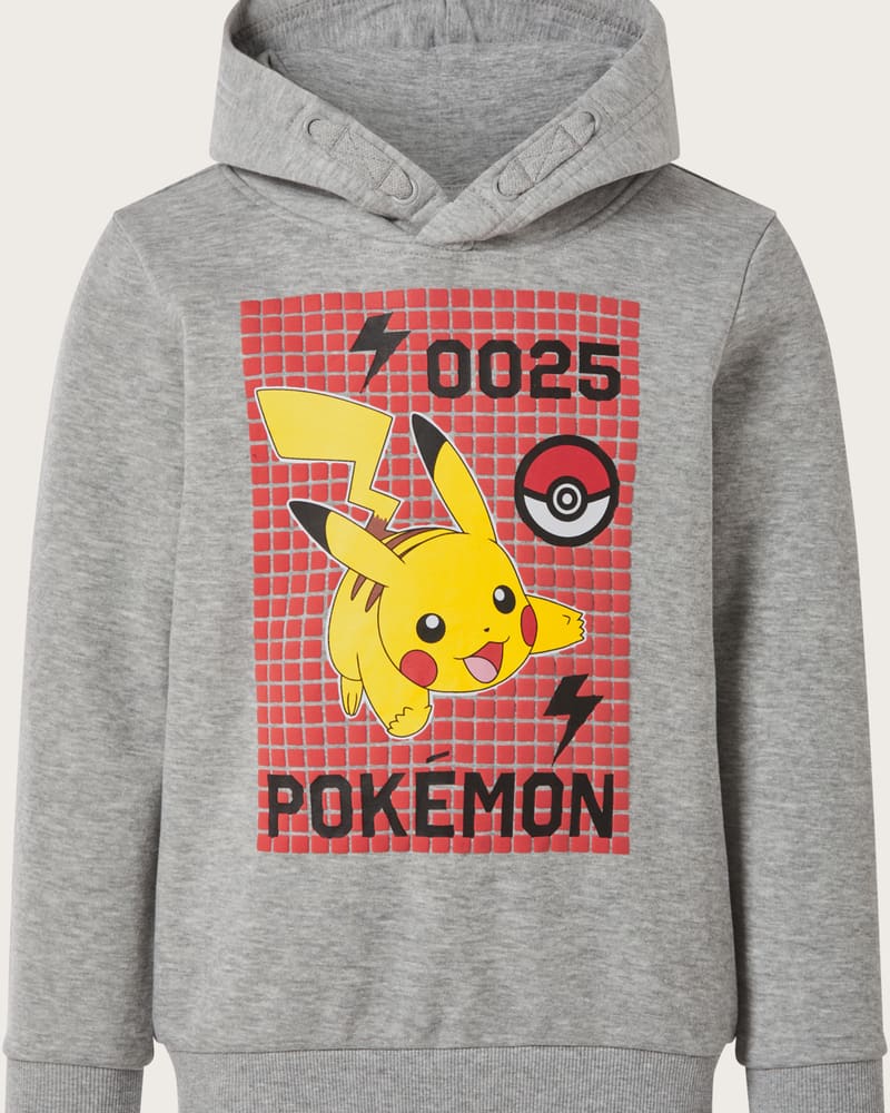LUPILU® Detská mikina s kapucňou Pokémon (sivá, 110/116)