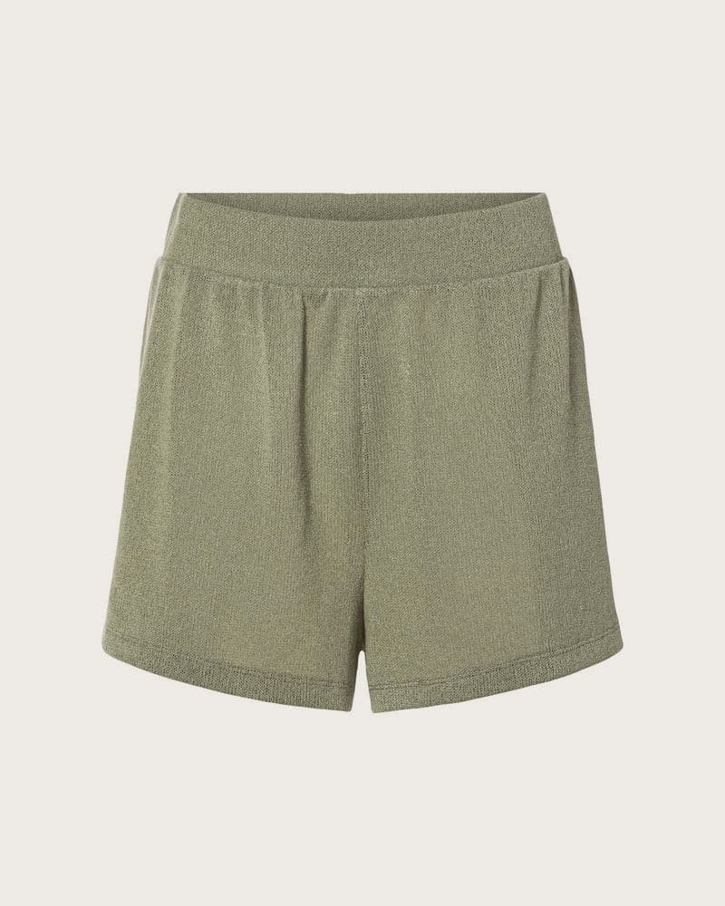 ESMARA® Dámske šortky s elastickým pásom (zelená, XS (32/34))