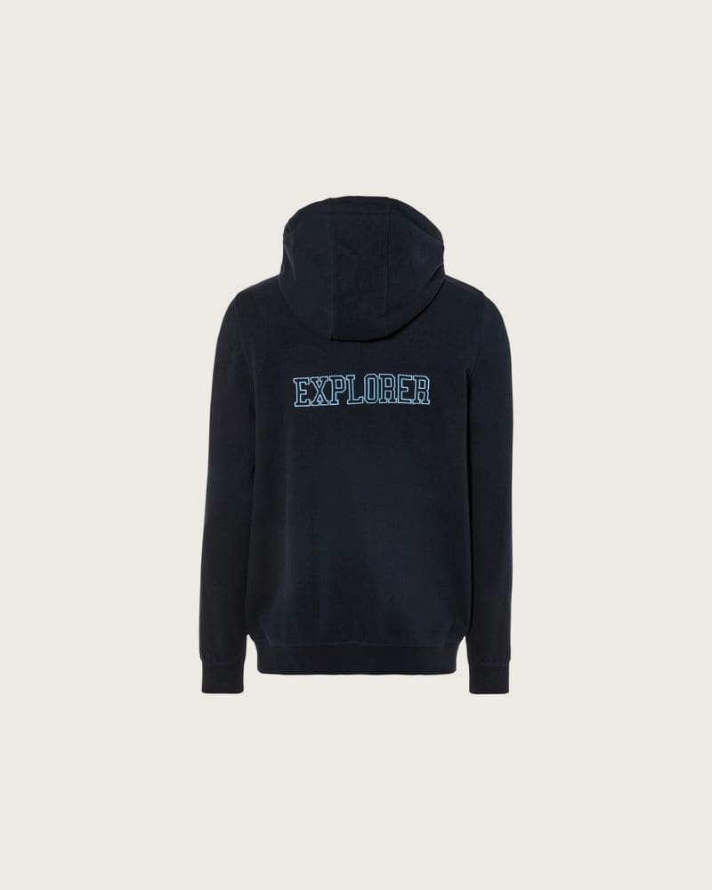 LIVERGY® Pánska mikina s kapucňou a bavlnou. (navy modrá, S (44/46))