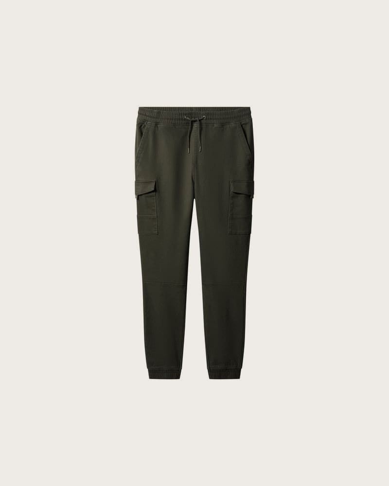 ESMARA MEN Tepláky / Cargo tepláky (olivová, S (44/46))