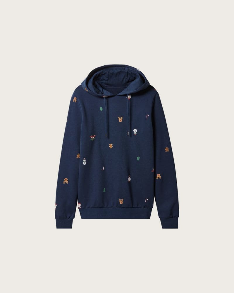 ESMARA MEN Pánska mikina s kapucňou (navy modrá, XL (56/58))