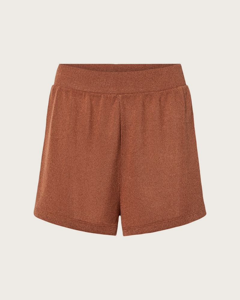 ESMARA® Dámske šortky s elastickým pásom (tehlová, S (36/38))