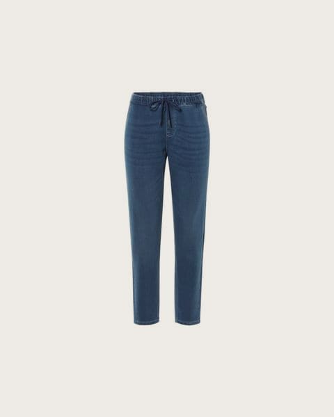ESMARA® Dámske denimové joggery, Relaxed Fit, normálna výška pásu. (modrá, 36)
