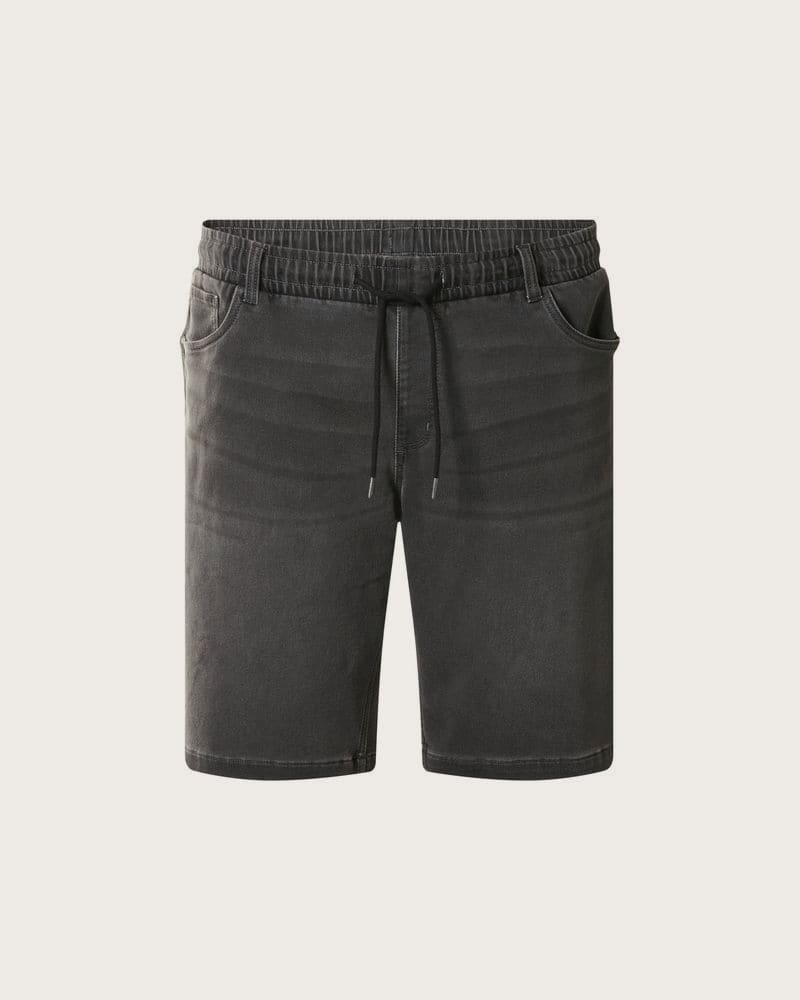 ESMARA MEN Pánske teplákové denimové bermudy (antracitová, XXL (60/62))