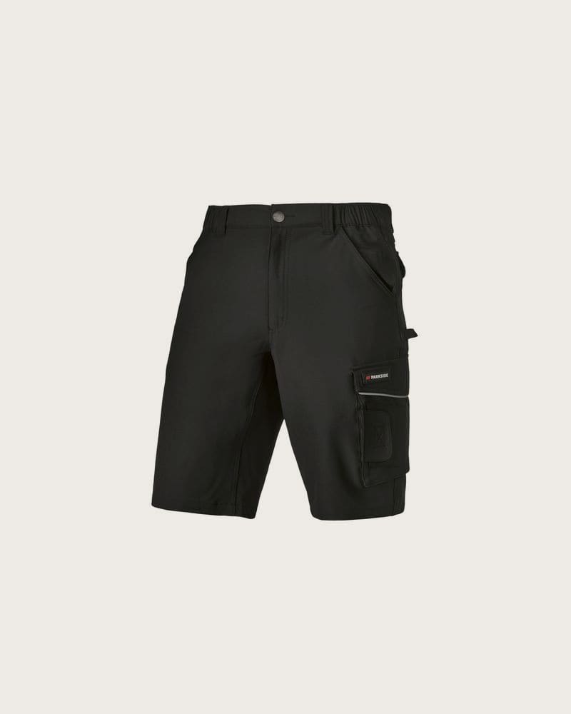 PARKSIDE® Pánske pracovné šortky stretch, vodoodpudivé. (čierna, 56)