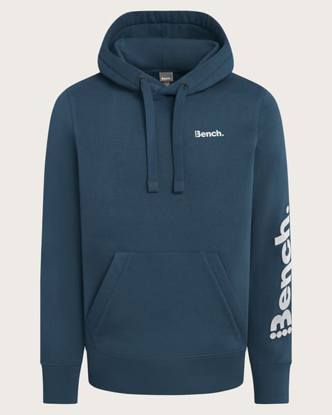 BENCH Pánska mikina s kapucňou / mikina na zips (navy modrá (mikina), L)