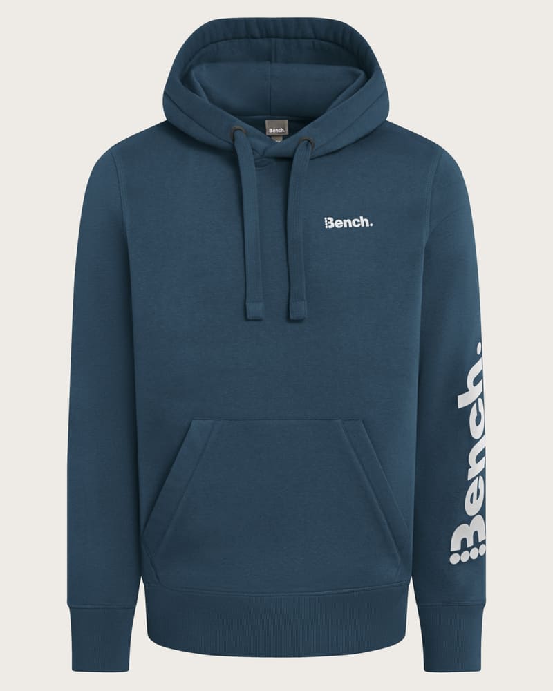 BENCH Pánska mikina s kapucňou / mikina na zips (navy modrá (mikina), L)