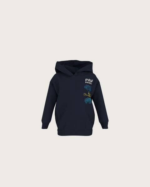 LUPILU® Detská mikina s kapucňou / Sweatshirt »Paw Patrol / Der Dino Film« (navy modrá, 98/104)
