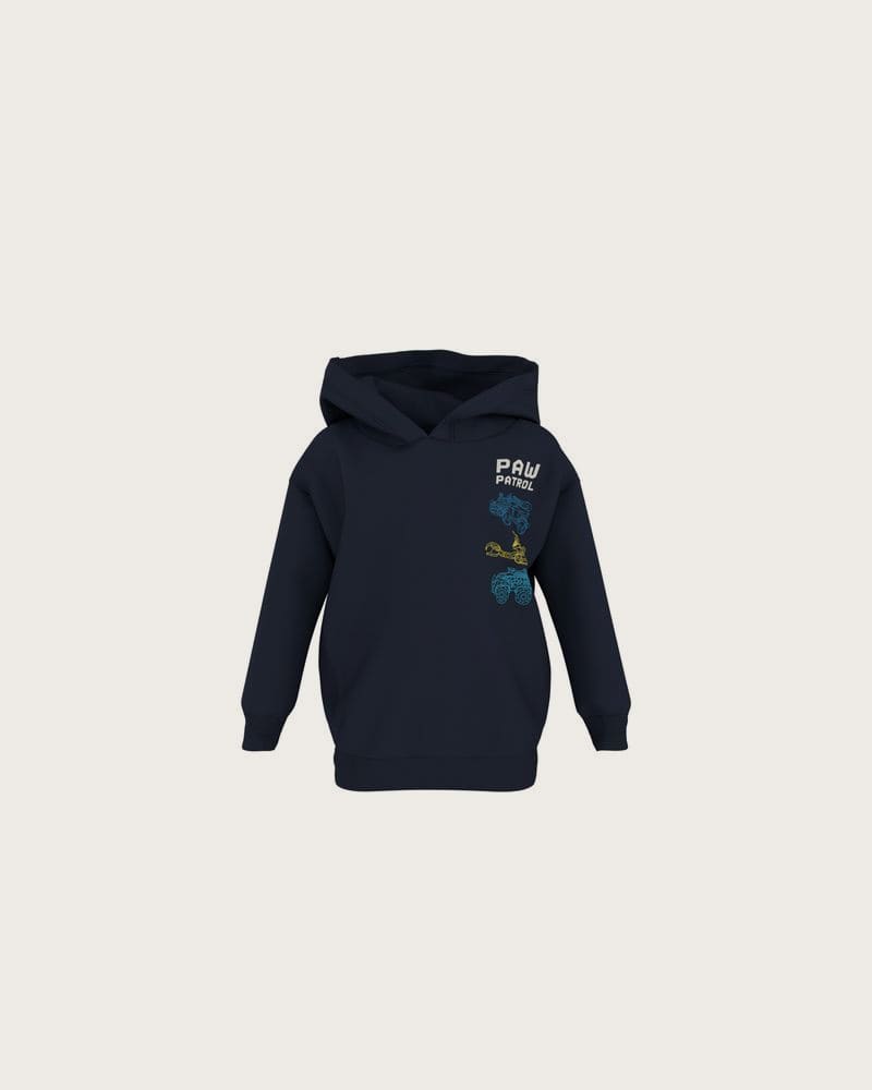 LUPILU® Detská mikina s kapucňou / Sweatshirt »Paw Patrol / Der Dino Film« (navy modrá, 98/104)