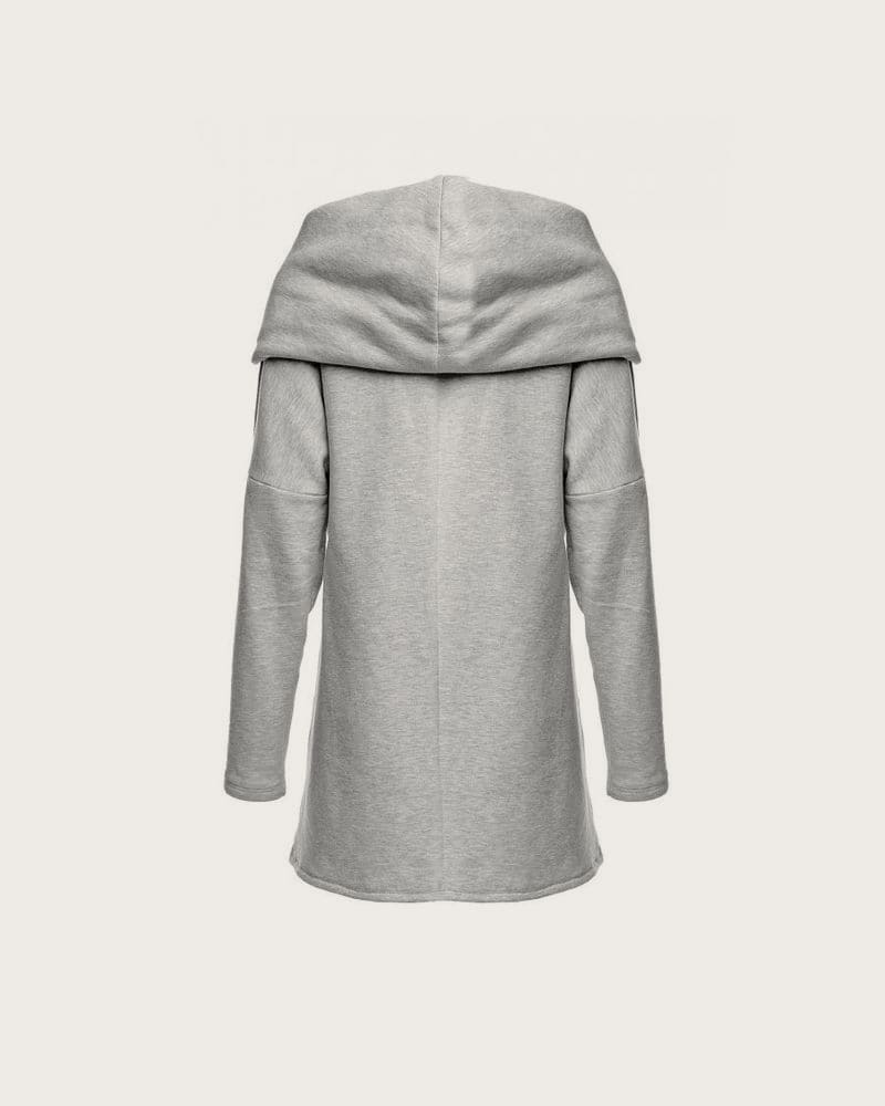 Dámska mikina na zips - sivá – fotka 3
