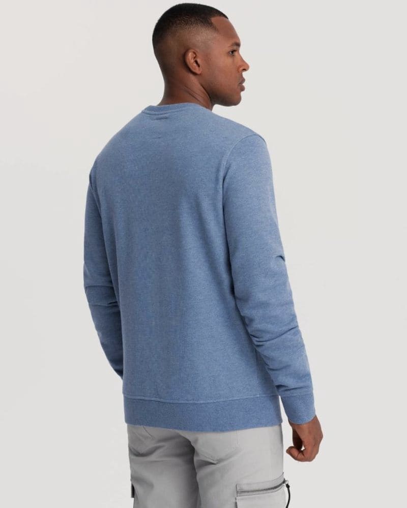 Pánska denim mikina s logom – fotka 2