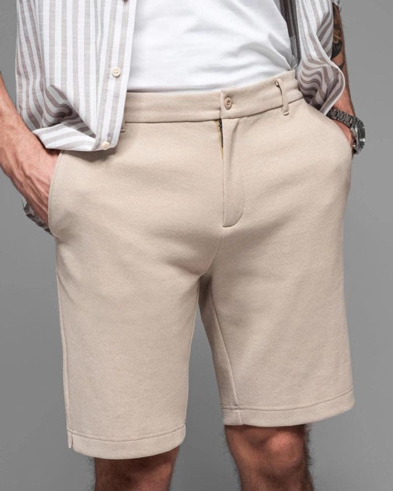 Pieskové chino pánske kraťasy