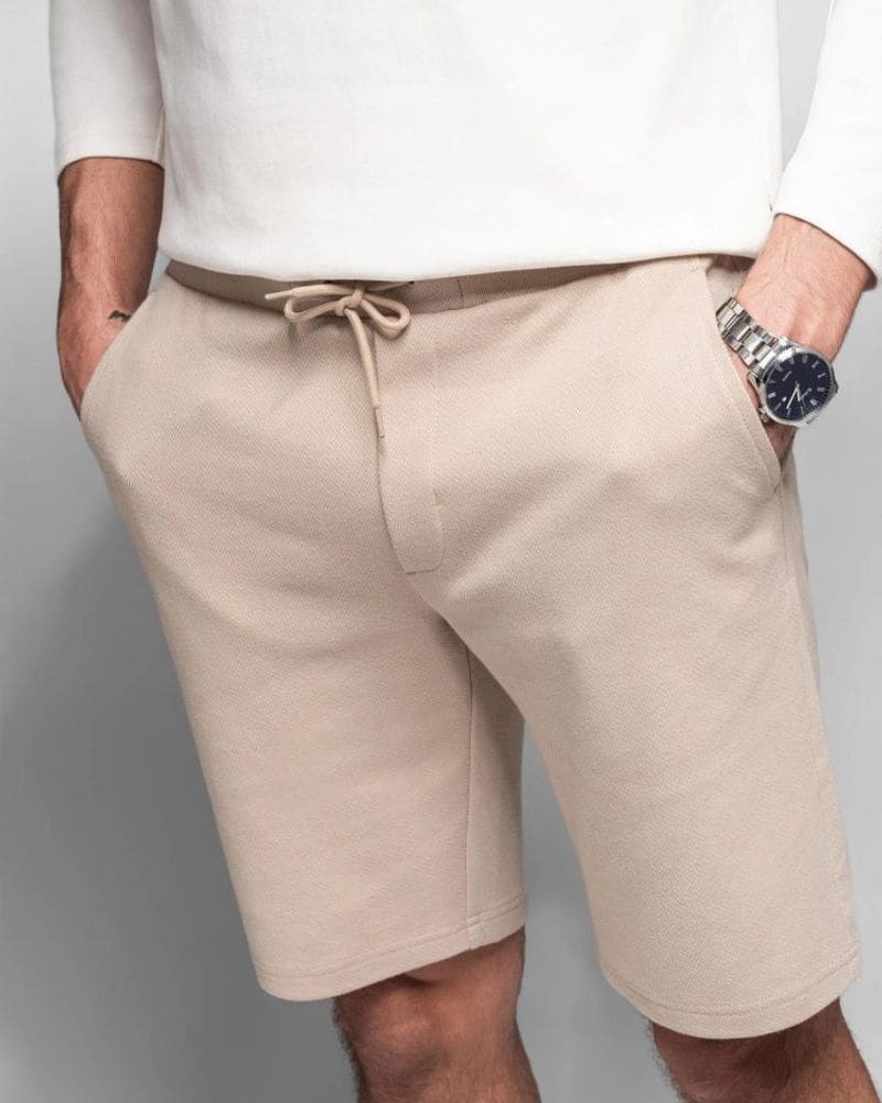 Béžové chinos kraťasy – fotka 7