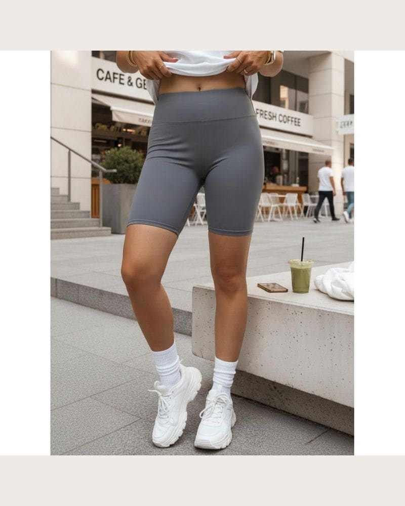 Cyklistické modré dámske šortky