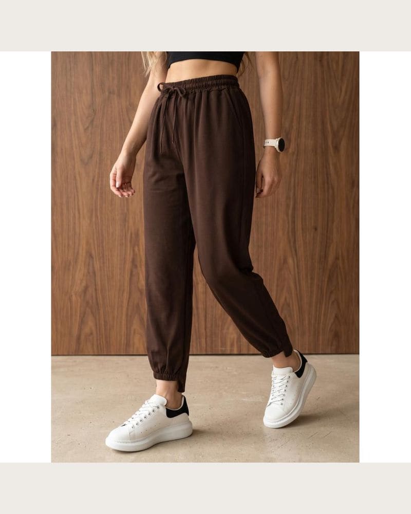 Dámske hnedé joggery