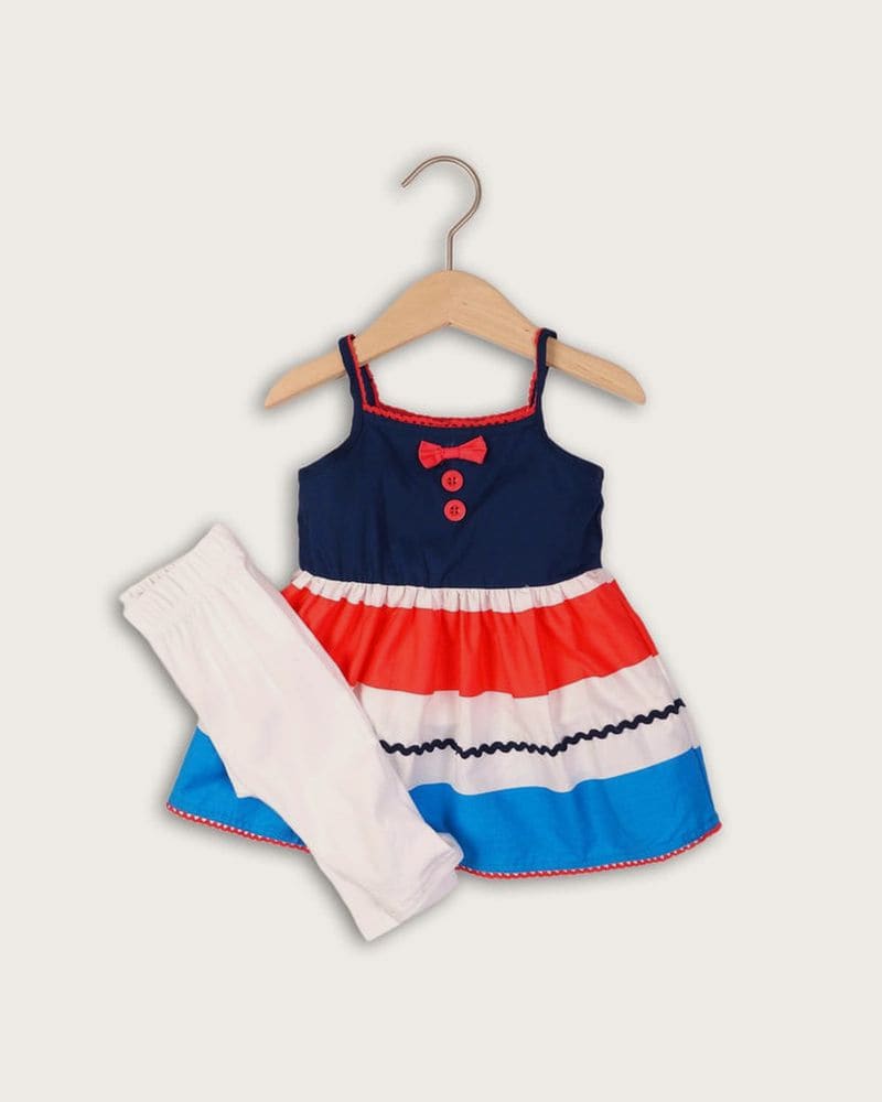 Nohavice bavlnené a top, Minoti, CORAL 5, holka