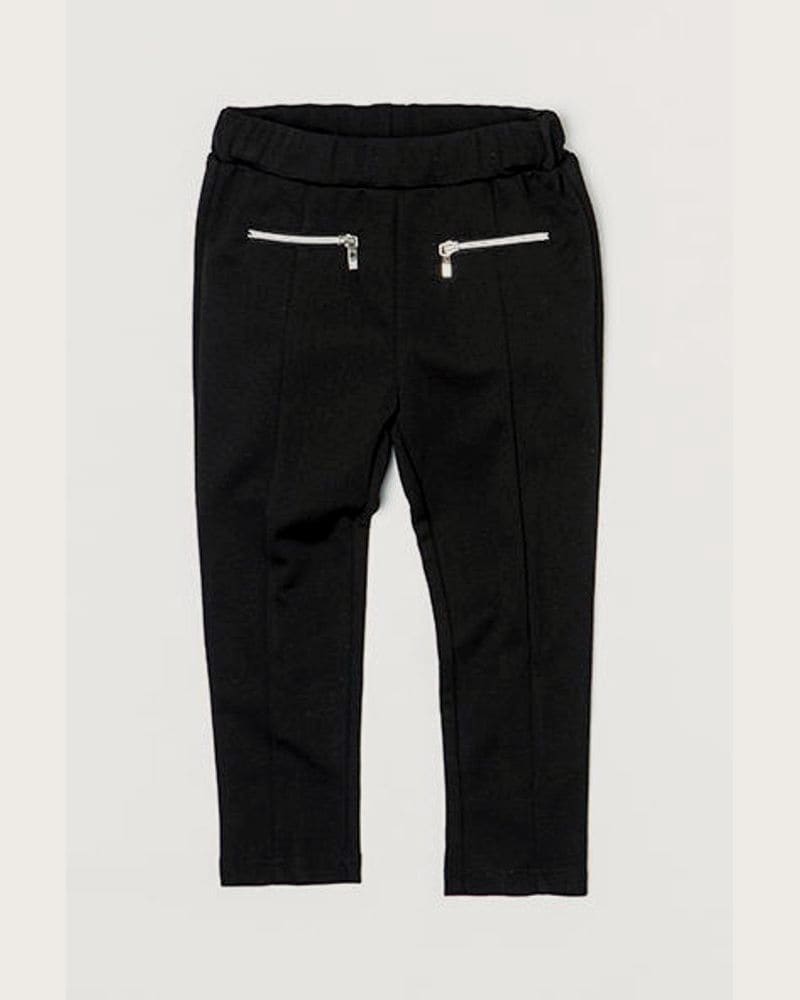Legíny dievčenské jazdecké, s vreckami na zips, Minoti, SHADES 11, černá