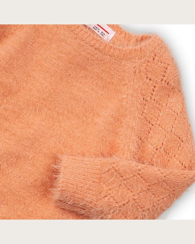 Sveter dievčenské, Minoti, ENCHANTED 11, oranžová – fotka 3
